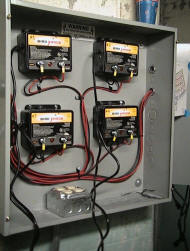 Plug in shock boxes for all the different shock trrack zones